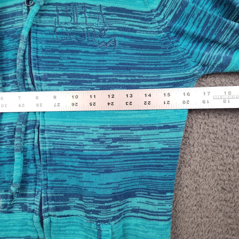 Vintage Billabong Striped Hoodie Womens Large 90s Jacket Surf Skater Broke Zip - Picture 5 of 9